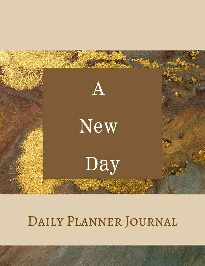 A New Day Daily Planner Journal Digital Printable Book